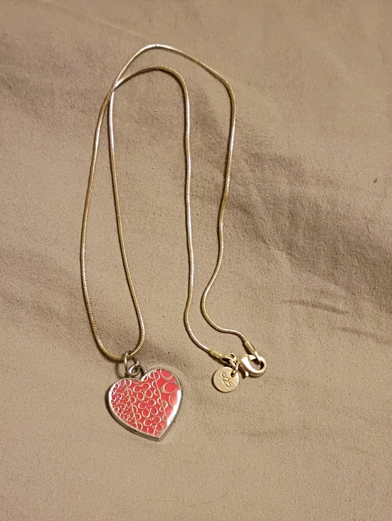 Coach Jewelry - Coach Pink Heart Charm Bracelet
